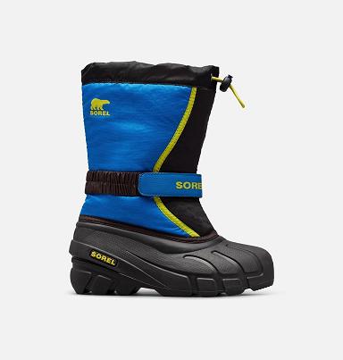 Sorel Flurry Boots - Kids Boys Boots Black,Blue AU567423 Australia